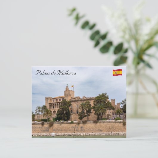 Paleis Almudaina in Palma de Mallorca Briefkaart (Staand voorkant)