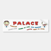 Paleis Amusements building front bumper sticker. Bumpersticker (Voorkant)