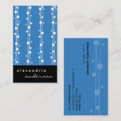 Paleis Blue Stippen en stro Visitekaartjes (Voorkant / Achterkant)