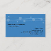 Paleis Blue Stippen en stro Visitekaartjes (Achterkant)