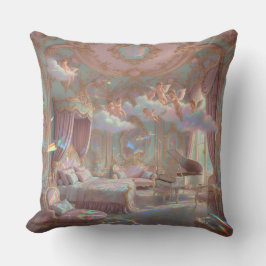 Paleis Droomlandschap Psychedelische Rococo Reviva Kussen