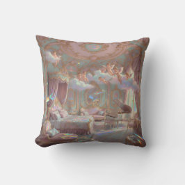 Paleis Droomlandschap Psychedelische Rococo Reviva Kussen