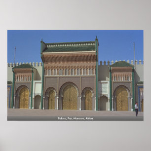 Paleis, Fez, Marokko, Afrika Poster