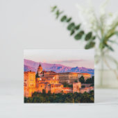 Paleis in de bergen briefkaart (Staand voorkant)