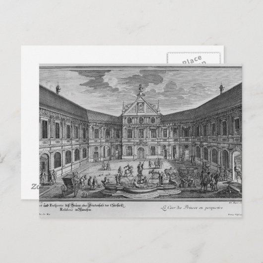 Paleis in München, Duitsland Briefkaart (Voorkant / Achterkant)