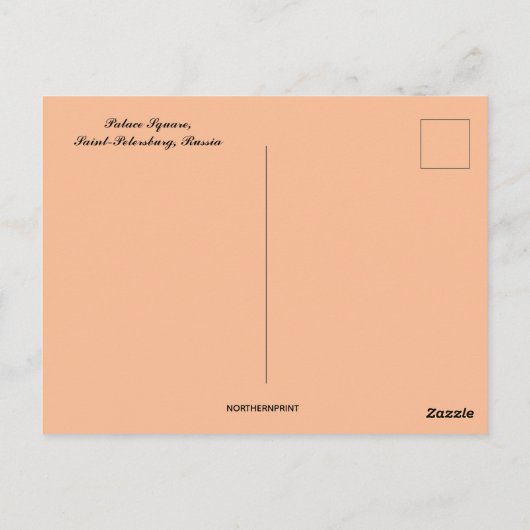 Paleis in Sint-Petersburg Rusland Briefkaart (Achterkant)