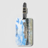 Paleis Madrid Spanje Bagagelabel (Voorkant (verticaal))