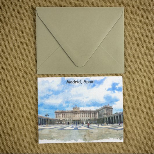 Paleis Madrid Spanje Briefkaart