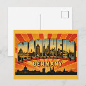Paleis Mannheim Duitsland Briefkaart (Voorkant / Achterkant)