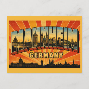 Paleis Mannheim Duitsland Briefkaart