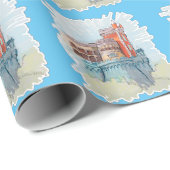 Paleis Pena in Sintra, Portugal Cadeaupapier (Rol Hoek)