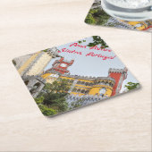 Paleis Pena in Sintra, Portugal onderzetter (Schuin)