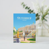 Paleis Peterhof Rusland Briefkaart (Staand voorkant)