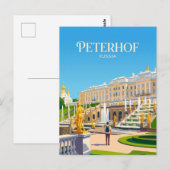 Paleis Peterhof Rusland Briefkaart (Voorkant / Achterkant)