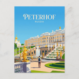 Paleis Peterhof Rusland Briefkaart
