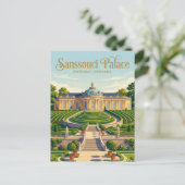 Paleis Sanssouci Duitsland Briefkaart (Staand voorkant)