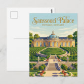 Paleis Sanssouci Duitsland Briefkaart (Voorkant / Achterkant)