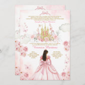 Paleis Spaans Blush Roze Prinses 15 Años Kaart (Voorkant / Achterkant)