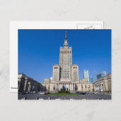 Paleis van cultuur en wetenschap in Warschau Briefkaart (Voorkant / Achterkant)