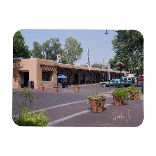 Paleis van de gouverneurs Santa Fe New Mexico Magneet (Horizontaal)