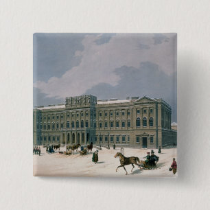 Paleis van de Groothertog Leuchtenberg Vierkante Button 5,1 Cm