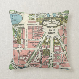  paleis van de kaart van Versailles Kussen