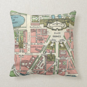 paleis van de kaart van Versailles Kussen