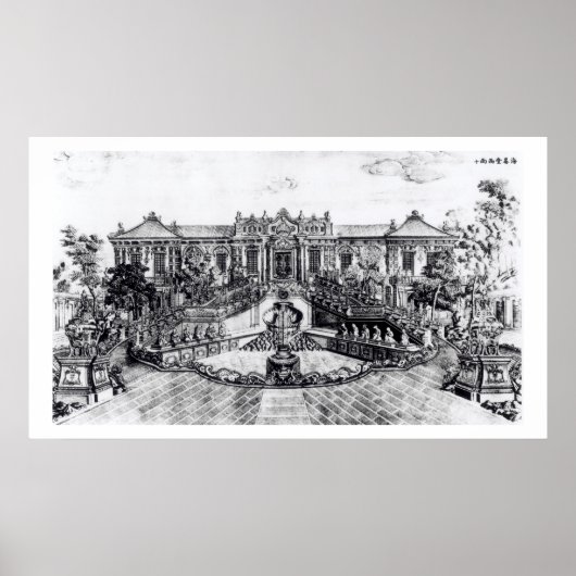 Paleis van de kalm van het Zee en de waterklok, Poster (Voorkant)