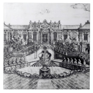 Paleis van de kalm van het Zee en de waterklok, Tegeltje