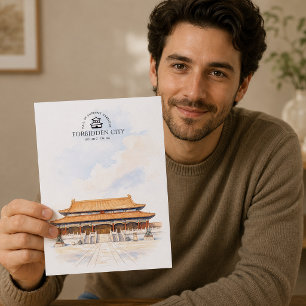Paleis van de Opperste Harmonie, Verboden Stad, Re Briefkaart