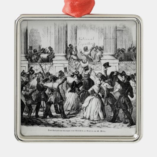 Paleis van de Princes Prussia in Berlijn Metalen Ornament (Voorkant)