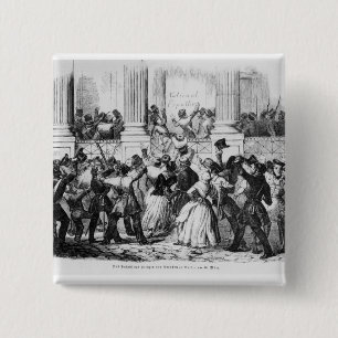 Paleis van de Princes Prussia in Berlijn Vierkante Button 5,1 Cm