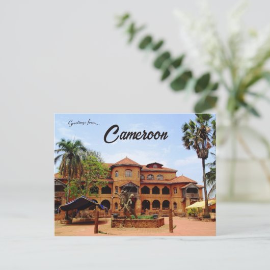 Paleis van de Sultan van Bamoun in Foumban Kameroe Briefkaart (Staand voorkant)