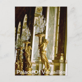 Paleis van de versailleshal van de spiegels van he briefkaart
