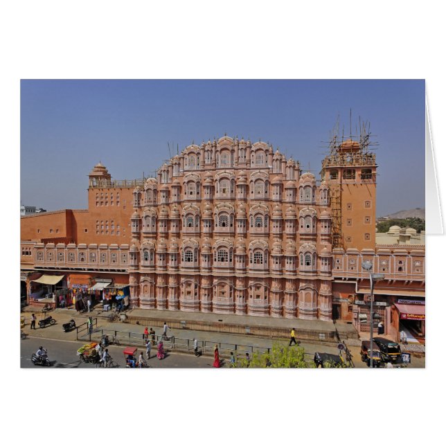 Paleis van de Wind (Hawa Mahal), Jaipur, India, (Voorkant Horizontaal)