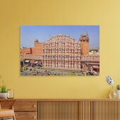 Paleis van de Wind (Hawa Mahal), Jaipur, India, Canvas Afdruk (Insitu (Woonkamer))