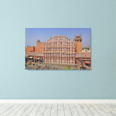 Paleis van de Wind (Hawa Mahal), Jaipur, India, Canvas Afdruk (Insitu (Houten vloer))