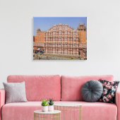 Paleis van de Wind (Hawa Mahal), Jaipur, India, Canvas Afdruk (Insitu (Woonkamer))