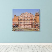Paleis van de Wind (Hawa Mahal), Jaipur, India, Canvas Afdruk (Insitu (Houten vloer))