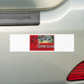 Paleis van depressie bumpersticker (Op auto)