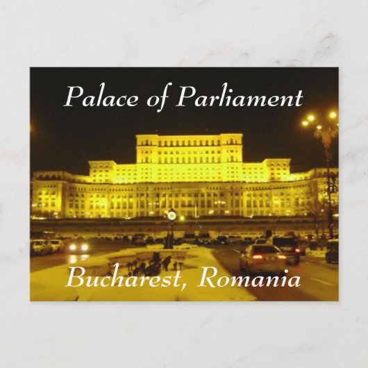 Paleis van het Parlement, Boekarest, Roemenië Briefkaart (Voorkant)