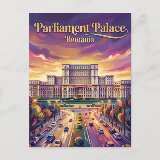 Paleis van het Parlement Roemenië Briefkaart (Voorkant)