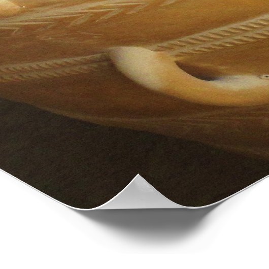 Paleis van het POSTER van Knossos pithoi-opslagpot (Hoek)