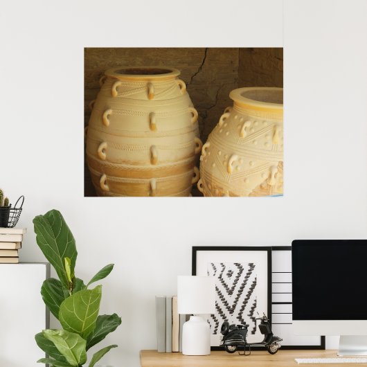 Paleis van het POSTER van Knossos pithoi-opslagpot (Thuiskantoor)