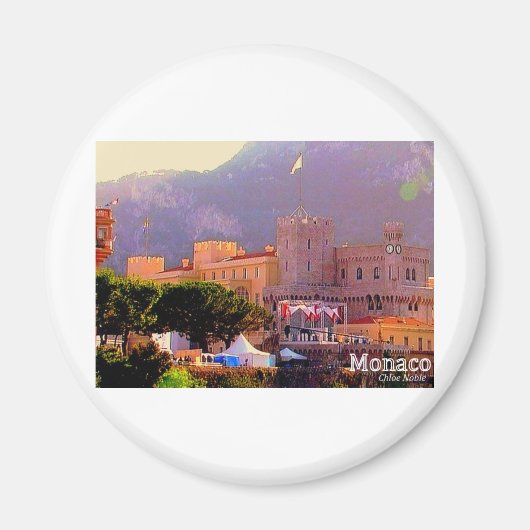 Paleis van Monaco Magneet (Voorkant)