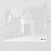 paleis van Monaco Prince Thron Room Briefkaart (Achterkant)