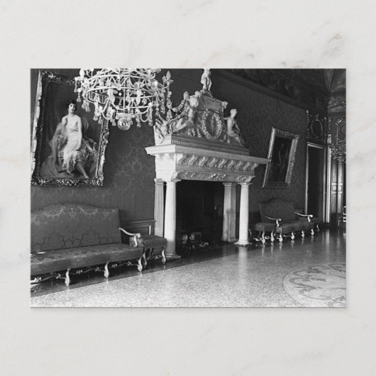 paleis van Monaco Prince Thron Room Briefkaart (Voorkant)