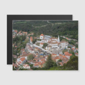 Paleis van Sintra van bovenaf in Sintra, Portugal (Voorkant / Achterkant)