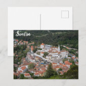 Paleis van Sintra van bovenaf in Sintra, Portugal Briefkaart (Voorkant / Achterkant)