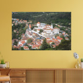 Paleis van Sintra van bovenaf in Sintra, Portugal Canvas Afdruk (Insitu (Woonkamer))